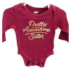 Baby girl onesie